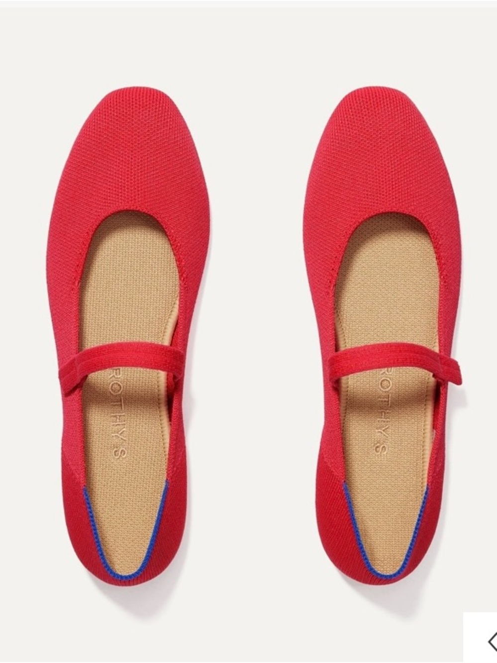 Rothy's The Max Square Mary Jane In Lollipop Red